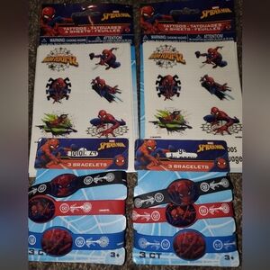 Spider-Man Tattoos and Bracelets